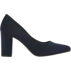 Ragazza Γόβες Suede με Χοντρό Ψηλό Τακούνι Navy Μπλε 027
