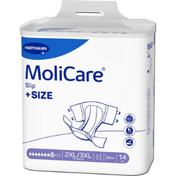 Hartmann Molicare Slip Plus Size XXLarge 3XLarge Πάνες Ακράτειας 8 Σταγόνες 14τμχ