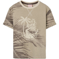 Boboli Παιδικό T-Shirt Κοντομάνικο Καφέ Μπεζ 623067-7436