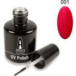 Amora 001 Red Orange Ημιμόνιμο Βερνίκι Νυχιών 10ml