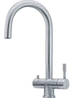 Franke Eos Triflow 120.0179.979 Μπαταρία Κουζίνας Πάγκου Τριπλής Παροχής Ανάμεικτη Inox