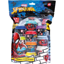 AS Company Marvel Spider-Man 10 Βαζάκια Πλαστελίνης