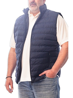 North Star Αμάνικο Ανδρικό Μπουφάν Puffer Navy Μπλε 602J01