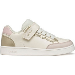 Geox Παιδικά Sneakers Μπεζ Χρυσά J65LRB054AJC0406