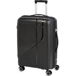 Bartuggi 724-106.51 Βαλίτσα Καμπίνας 56x38.5x22cm με 4 Ρόδες Μαύρη