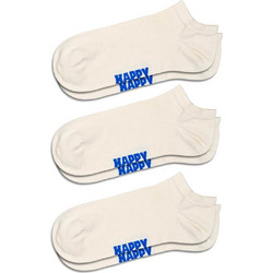 Happy Socks Ανδρικές Κάλτσες Σοσόνια με Σχέδια Μπεζ 3Pack POO1019