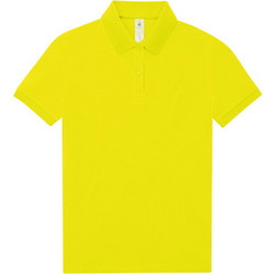 B&C Collection Γυναικεία Μπλούζα Polo Κοντομάνικη Pixel Κίτρινη PW461