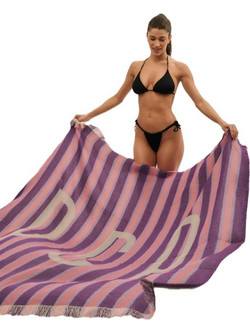 PCP Surfside Πετσέτα Παρεό Θαλάσσης Ροζ 180x180cm 2025S68