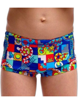 Funky Trunks Printed Αθλητικό Παιδικό Μαγιό Σλιπ για Αγόρι Royal Blue Γαλάζιο Κόκκινο FTS002B72313