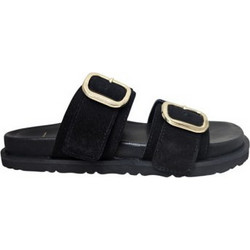 ACT Γυναικεία Σανδάλια Suede Μαύρα FC25200