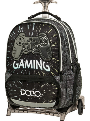 Polo Freely Gaming Σχολική Τσάντα Τρόλεϊ Δημοτικού Μαύρη 965055-8421