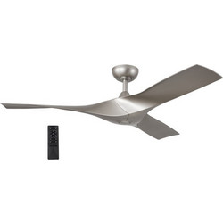 Adeleq 18-516 Ανεμιστήρας Οροφής 132cm 32W με Τηλεχειριστήριο Ασημί