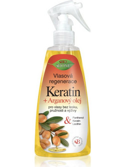Bione Cosmetics Keratin & Argan Leave In Conditioner Spray για Επανόρθωση 260ml