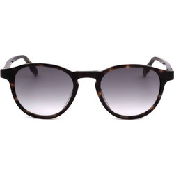 Safilo BURATTO 02/S 086 Ανδρικά Γυαλιά Ηλίου Τετράγωνα Κοκάλινα Ταρταρούγα με Μαύρο Φακό