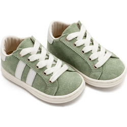 Babywalker Βαπτιστικά Sneakers για Αγόρι Δερμάτινα Ανατομικά Πράσινο Mint BS3086