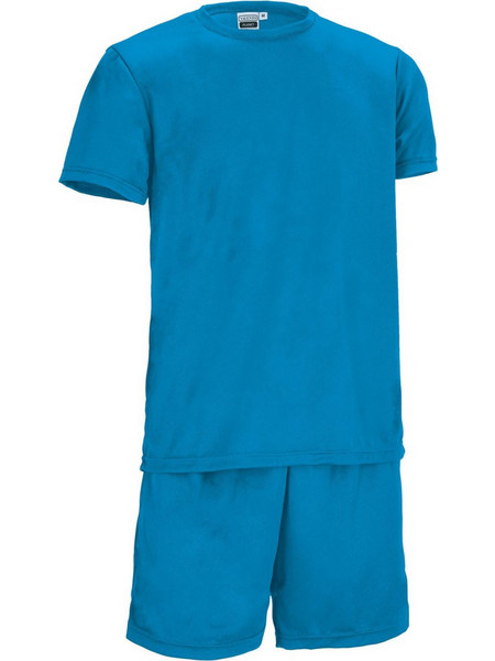 Valento Αθλητικό Ανδρικό Σετ T-Shirt & Βερμούδα Καλοκαιρινό Μπλε CDVAPLATP20