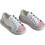 Everkid Βαπτιστικά Sneakers για Κορίτσι Δερμάτινα Ανατομικά Λευκά Ροζ Κ575Ρ