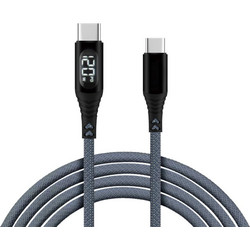Lime LBLCC02 Braided USB-C to USB-C 120W 1.2m Grey