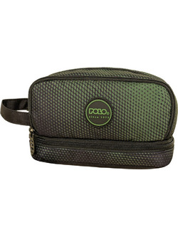 Polo Handle Κασετίνα Βαρελάκι με 3 Θήκες Μαύρη Πράσινη 937015-8418