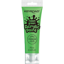Keyroad Neon Green Ακρυλικό Χρώμα Ζωγραφικής 75ml