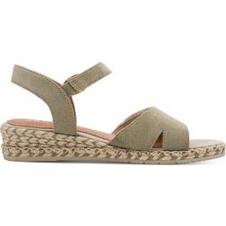 Jana Softline Γυναικεία Σανδάλια Suede Ανατομικά Μπεζ 8-28274-46-701