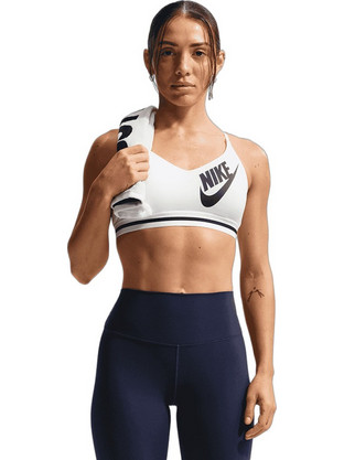 Nike Indy Αθλητικό Μπουστάκι με Χαμηλή Στήριξη & Ελαφριά Ενίσχυση Λευκό IM9922-100