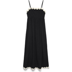 Vero Moda Maxi Καλοκαιρινό Καθημερινό Φόρεμα Μαύρο 10341317