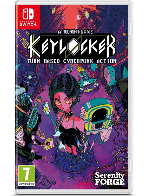 Keylocker Turn Based Cyberpunk Action Nintendo Switch
