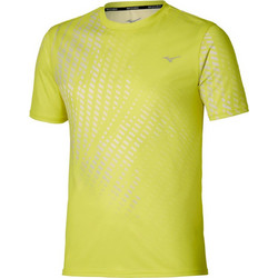 Mizuno Core Graphic Short Sleeve Ανδρικό Αθλητικό T-Shirt Κίτρινο J2GAD00743