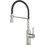 Clever Chef Alpina Flex 61184 Μπαταρία Κουζίνας Πάγκου Διπλής Παροχής Ανάμεικτη Εξωτερικό Σπιραλ Inox
