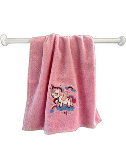 Linea Home Unicorn Βρεφική Πετσέτα Προσώπου / Χεριών 90x50cm Ροζ