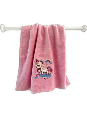 Linea Home Unicorn Βρεφική Πετσέτα Προσώπου / Χεριών 90x50cm Ροζ