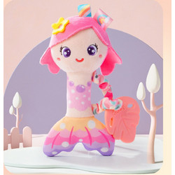 Jollybaby Mermaid Pink Υφασμάτινη Κουδουνίστρα