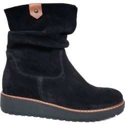 Commanchero Γυναικεία Μποτάκια Αστραγάλου Suede Μαύρα 54170-421