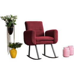 Κουνιστή Πολυθρόνα Καφέ Rocking Chair Kono 8683342262941