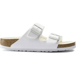Birkenstock Arizona Δερμάτινα Γυναικεία Σανδάλια Ανατομικά Λευκά 1019046