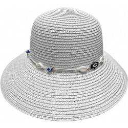 SUMMERtiempo Γυναικείο Καπέλο Bucket Ψάθινο Λευκό 623349