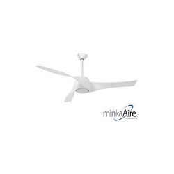 Minka Aire Artemis White Ανεμιστήρας Οροφής 147cm 70W με Φως Λευκός