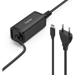 Hama 100616698 USB-C Φορτιστής Laptop 65W 20V με Ενσωματωμένο Καλώδιο Τροφοδοσίας