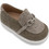 Gorgino Βαπτιστικά Loafers για Αγόρι Υφασμάτινα Ανατομικά Γκρι 3185