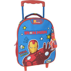 Must Avengers Σχολική Τσάντα Τρόλεϊ Νηπιαγωγείου Μπλε 506376