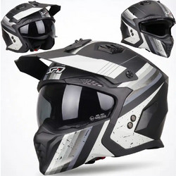 SPD Crossover Black Grey Κράνος Μηχανής Crossover / Modular 1380gr