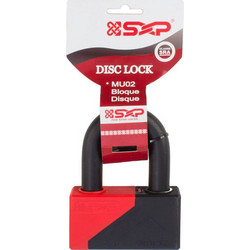 SXP MU02 Κλειδαριά Δισκόφρενου Μηχανής 16.5mm Μαύρη