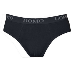 Uomo Ανδρικό Σλιπ Βαμβακερό Μαύρο