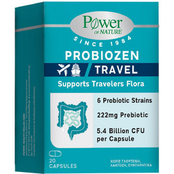 Power Health Probiozen Travel Προβιοτικά & Πρεβιοτικά 20 Κάψουλες