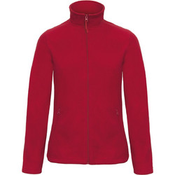 B & C Γυναικεία Ζακέτα Fleece Μακριά με Φερμουάρ Μπορντό FWI51-240