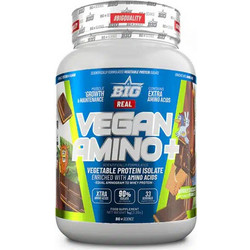 Big Supplements Real Vegan Amino Chocolate Mowgly Φυτική Πρωτεΐνη Χωρίς Λακτόζη 1kg
