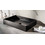 Tema Επικαθήμενος Νιπτήρας Μπάνιου Inox 55x38x10cm Μαύρος IN9812