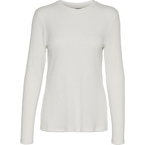 Vero Moda Γυναικείο Χειμερινό Top Ριπ Λευκό 10270092 Vero Moda Γυναικείο Χειμερινό Top Ριπ Λευκό 10270092