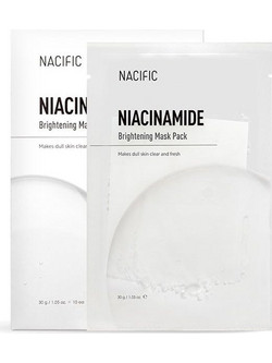 Nacific Niacinamide Brightening Sheet Μάσκα Προσώπου για Λάμψη 10τμχ